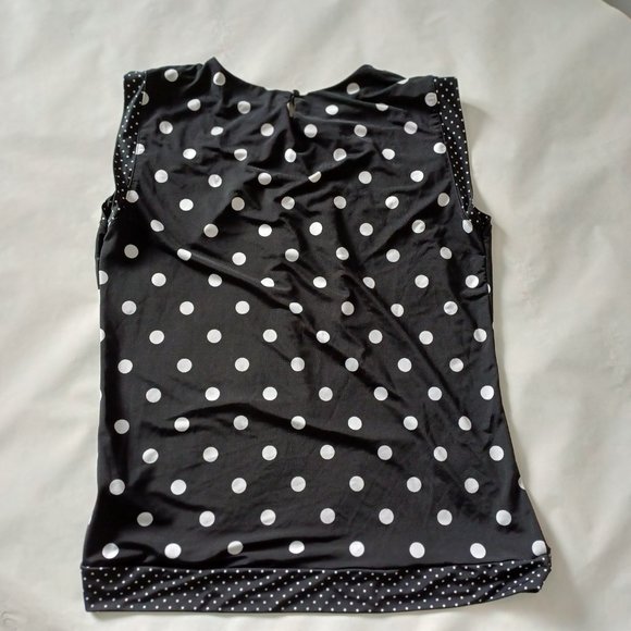 Polka Dots Suzy Shier M Top Blouse - Picture 9 of 12